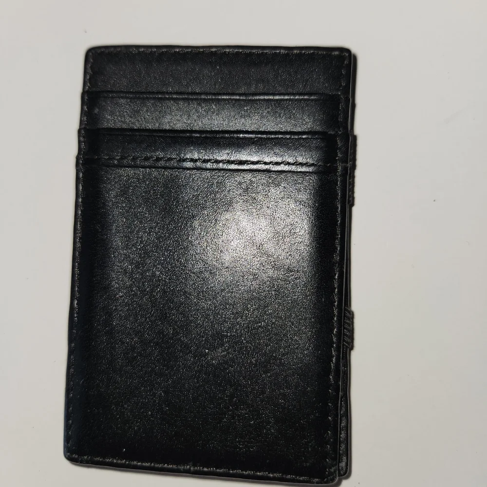J. Crew Black Leather Slim Card Holder